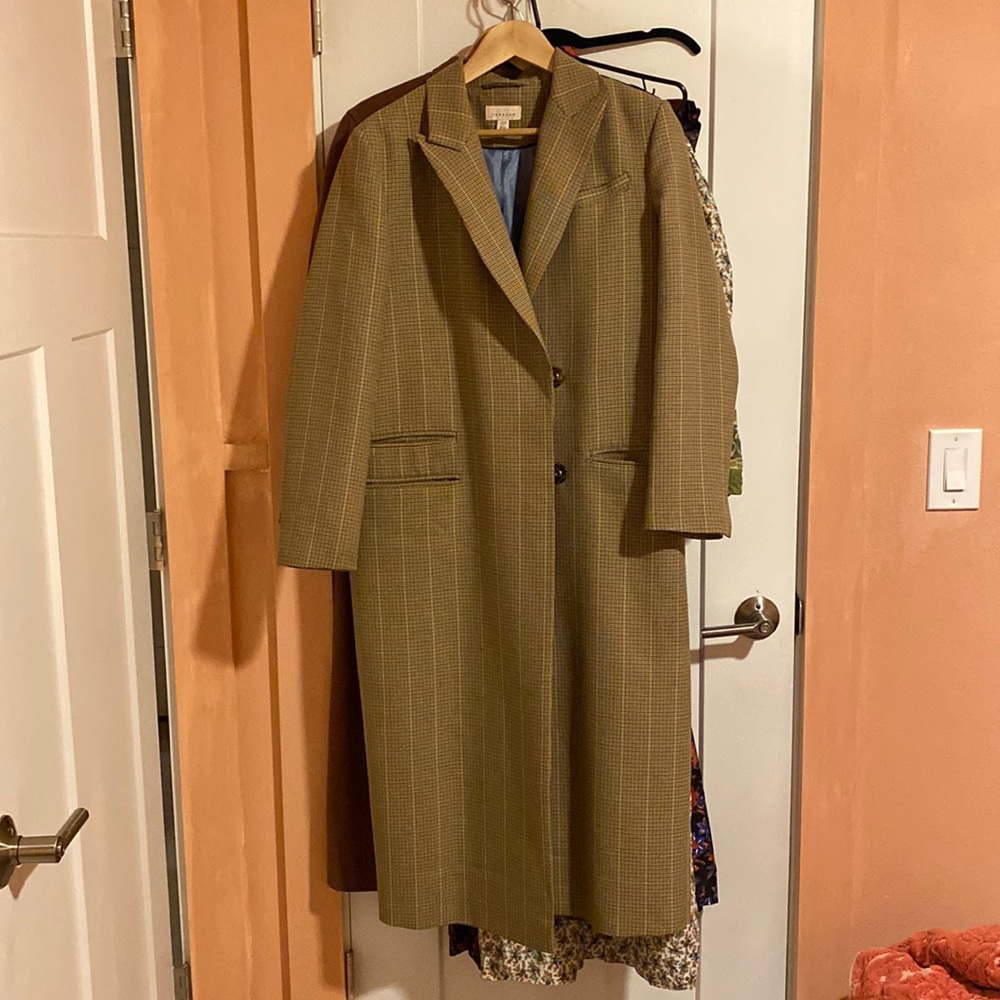 Topshop Plaid Fall Coat